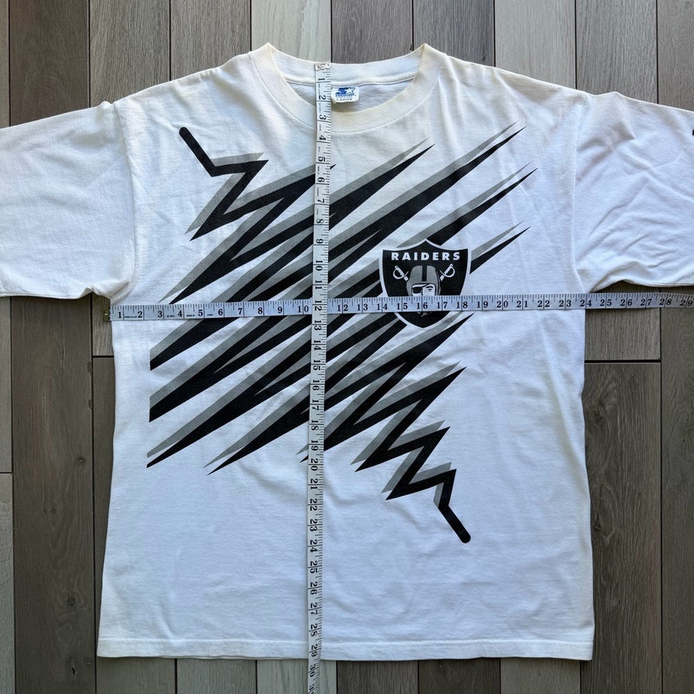 Vintage 1996 NFL Starter Raiders Shatter Logo T-Shirt - Picture 2 of 7